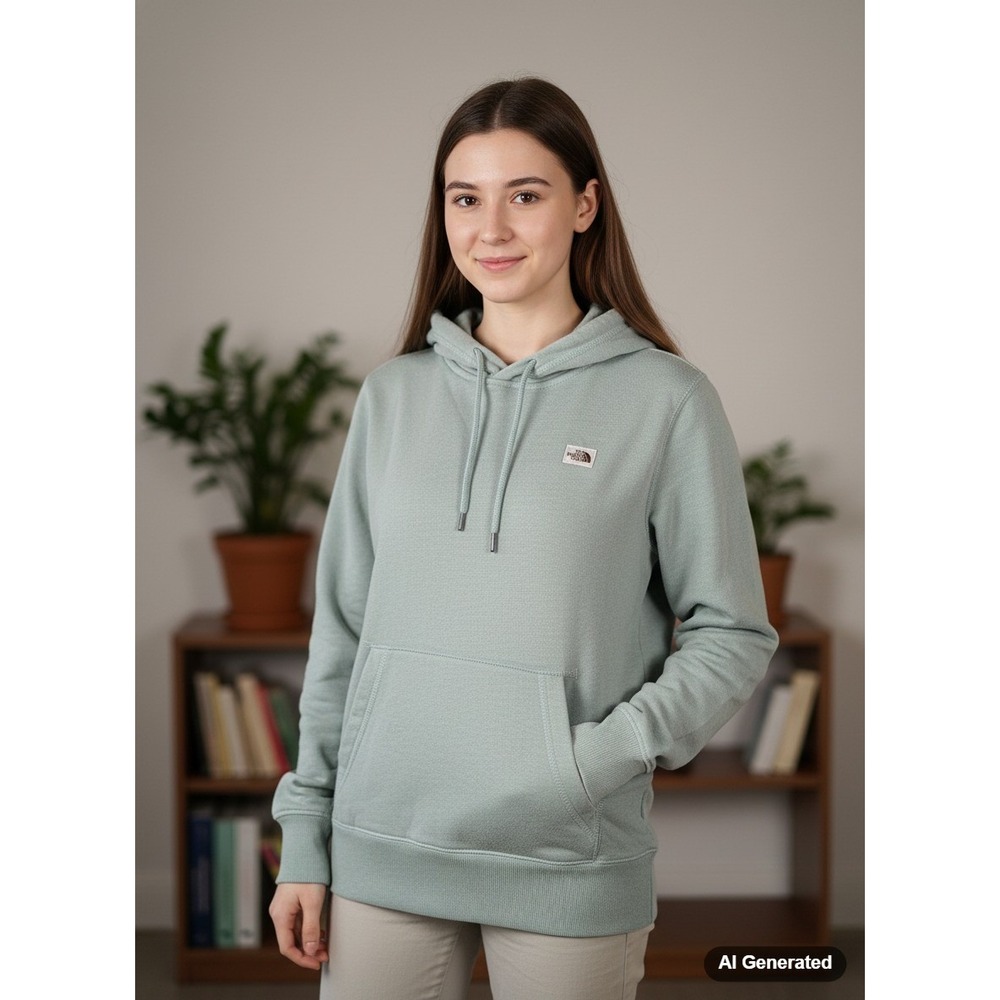 The North Face Womens Pullover Hoodie‎ Sweatshirt Casual Comfy Sage Green XS